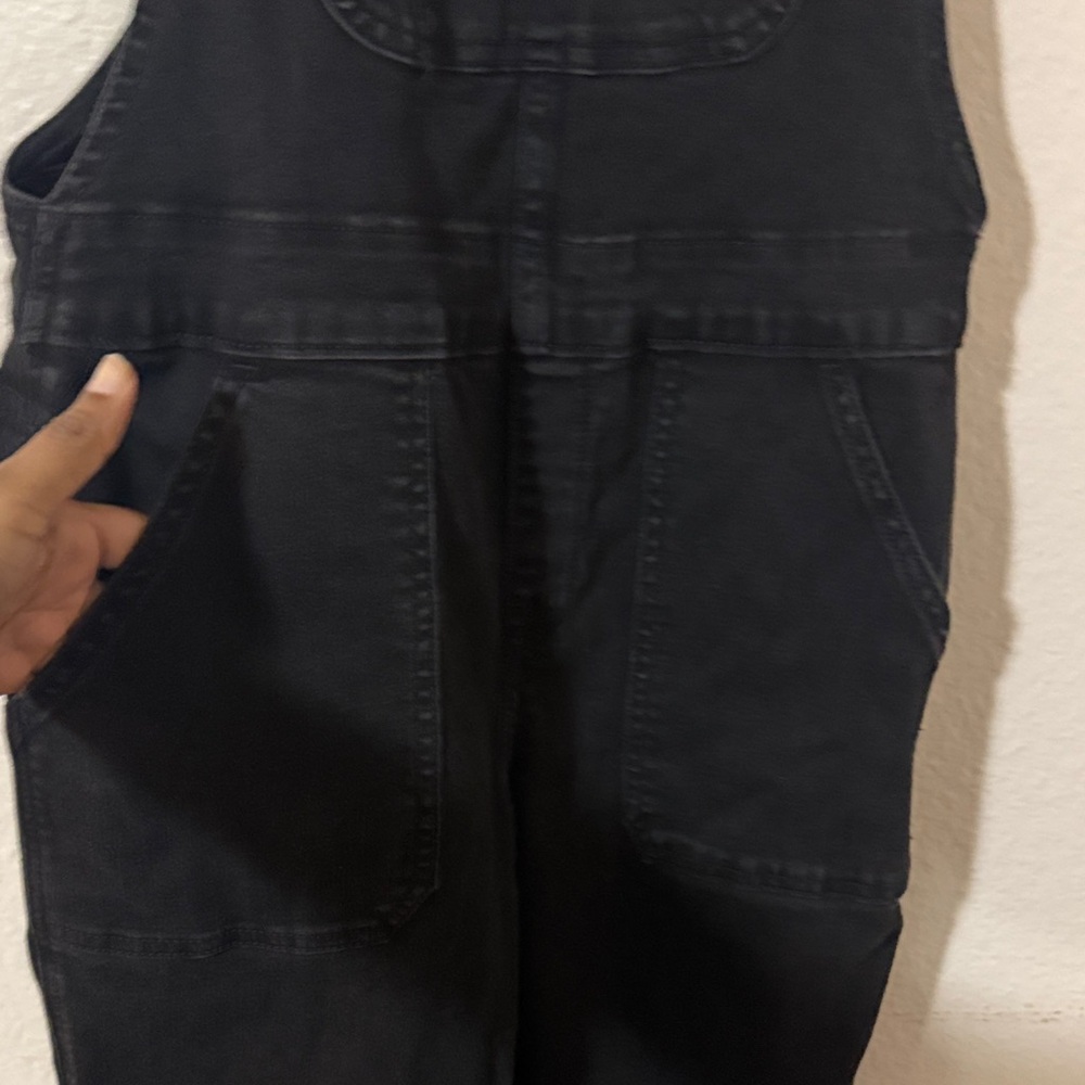 J. Crew Women's Black Denim Overalls - Picture 5 of 12